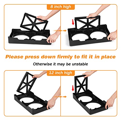 Elevated Dog Bowls, 3 Adjustable Heights Raised Pet Bowl Stand Feeder With Slow Feeder Bowl 2 Stainless Steel Food & Water Bowls For Large Medium And Small Cats And Dog #TOP6
