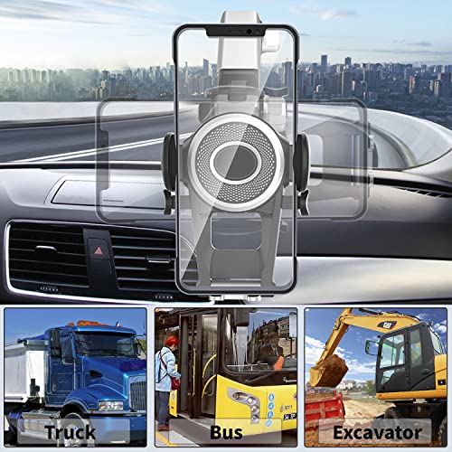 Kaubem Truck Phone Holder Mount,Heavy Duty Cell Phone Holder For Car Dashboard Windshield Long Arm,Strength Suction Cup Anti-Shake Stabilize Car Phone Holder Suitable For All Cell Phones #TOP6