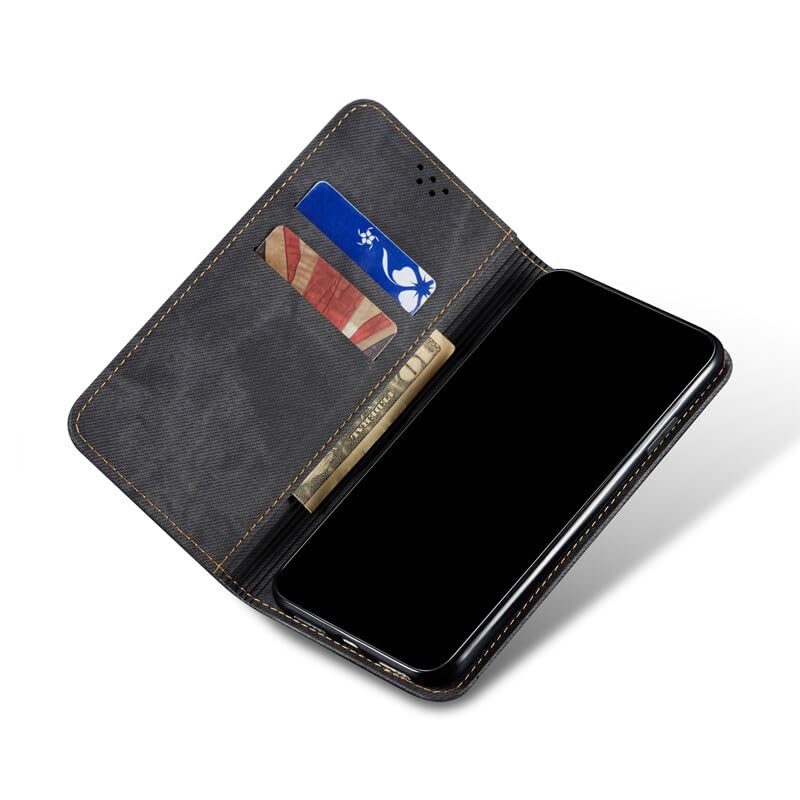 Housse Moto G34 en toile et cuir bleu : l'accessoire idéal pour vos déplacements quotidiens - 2