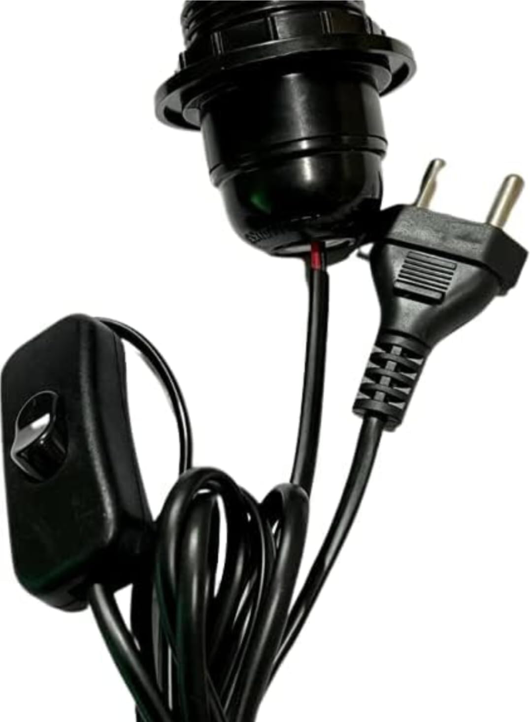 E27 Light Bulb Holder with 1.5 Meter (60 Inches) Long Wire and On/Off Bed Switch Button Versatile Electrical Cord for Table Lamps,Floor Lamps, and DIY Lighting Projects Durable and Convenient