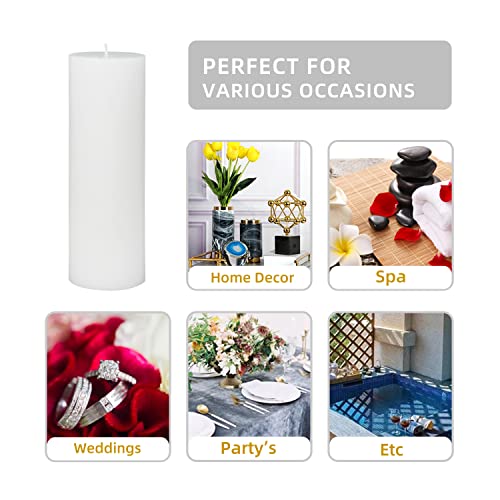 Zest Candle Pillar Candles, 3 By 9-Inch, White Citronella #TOP4