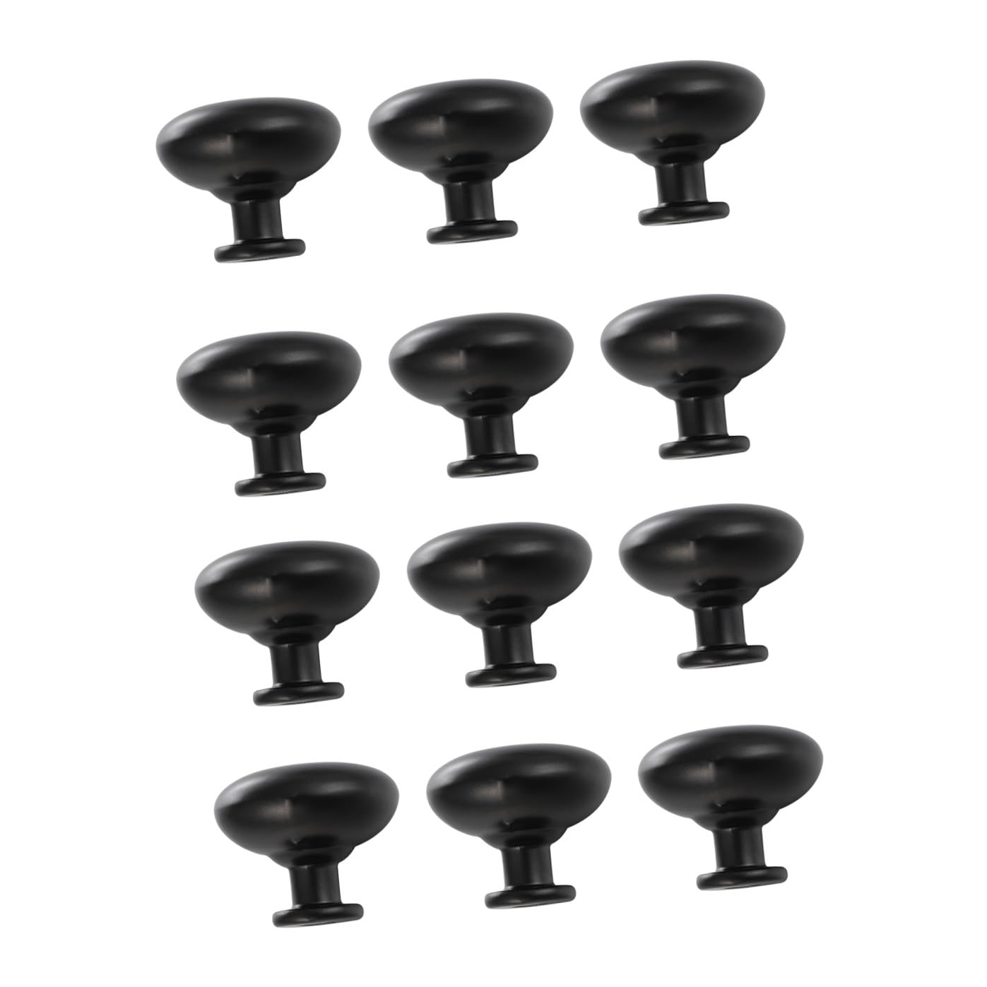 3 Set Pomelli Armadio Alluminio Nero Maniglie Rotonde Per Mobili Multifunzionale Facili Da Installare Resistenti E Sicuri Per Armadietti Comò E Librerie 12 Pezzi*3