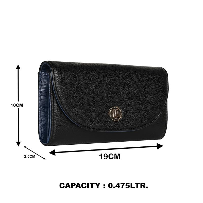 Image of Tommy Hilfiger Wallet for Women, Roche, Flap Wallet with Sling, Beige