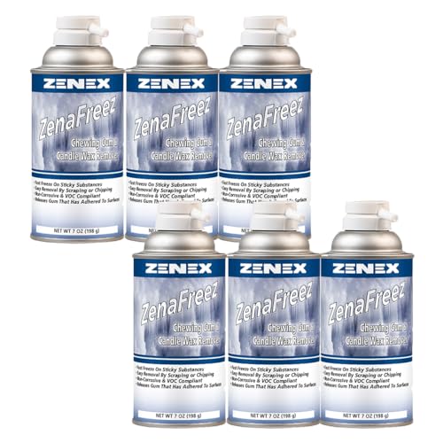 Zenex ZenaFreez Chewing Gum Remover & Candle Wax Remover - 6 Cans