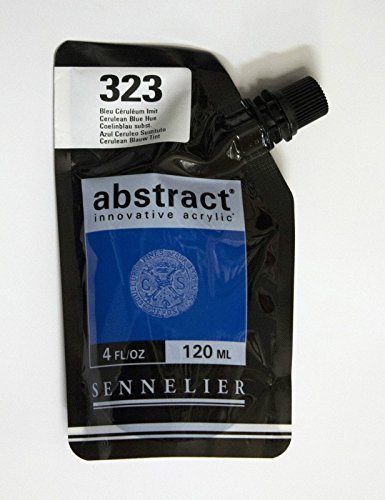 Sennelier Abstract Innovative Acrylic Artist Paint Pouch 120ml (323 Cerulean Blue Hue) — image 1