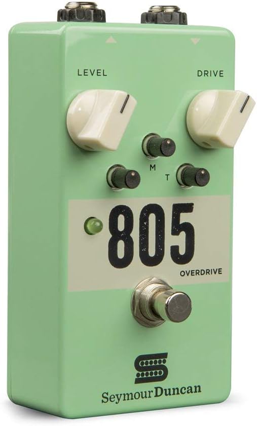 Seymour Duncan 805 Overdrive Pedal Bundle with 2 Patch Cables and 6 Dunlop Picks