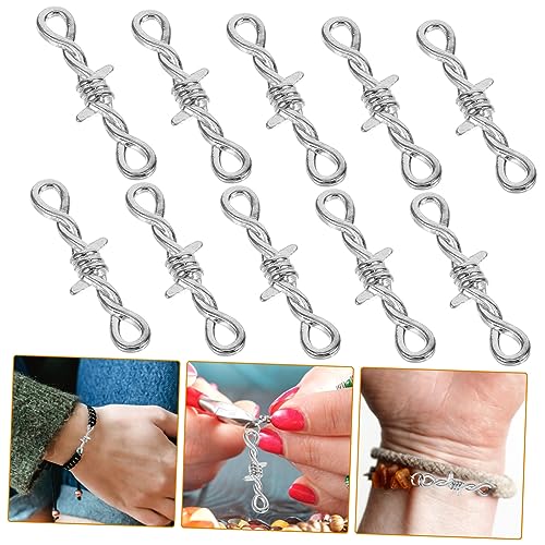 Conectores de joyería de metal estables para reparar collares rotos y pulseras caídas 7