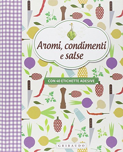 Aromi, condimenti e salse. con adesivi