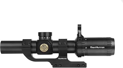 Miniatura 6 de WestHunter Optics HD 1.2-6x24 IR FFP - Telescopio compacto de 1.181 in, primer plano focal de tiro táctico con retícula iluminada de 12 MOA  Kit de