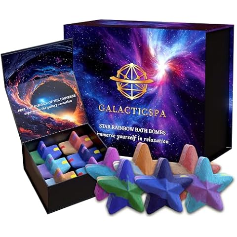 Galacticspa Rainbow Star Bath Bomb Set Cover
