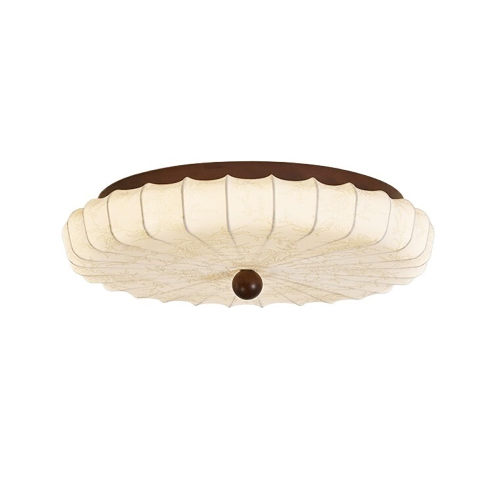 gC3sJ7wn6b Ceiling Lights for Bedroom Retro Fabric Bedroom Ceiling Lamp Walnut Grain Round Room Decorative