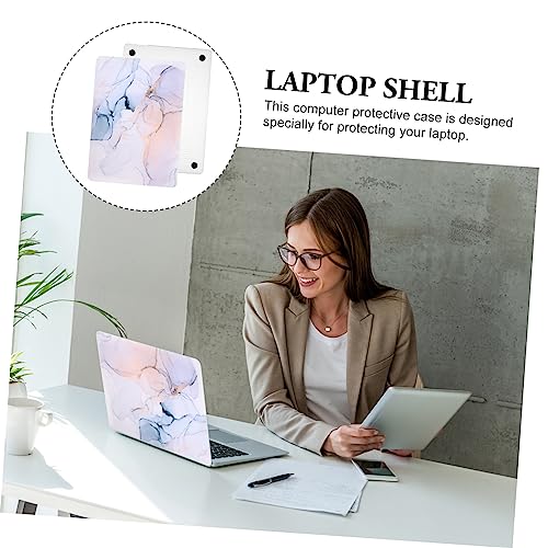 Pegatina protectora compatible con portátil y netbook cubierta de mármol UKCOCO para PC 6