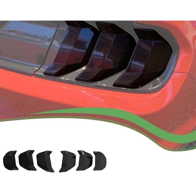 Couvercle de feu arrière extérieur Mustang 2018+ : masquez les rayures ABS - 2