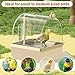 Xamanabu Bird Bath for Cage, Automatic Parakeet Bath with Pump, Indoor Bird Shower with Running Water, Filter, Bird Cage Accessory for Pet Birds, Lovebirds, Finches, Cockatiel