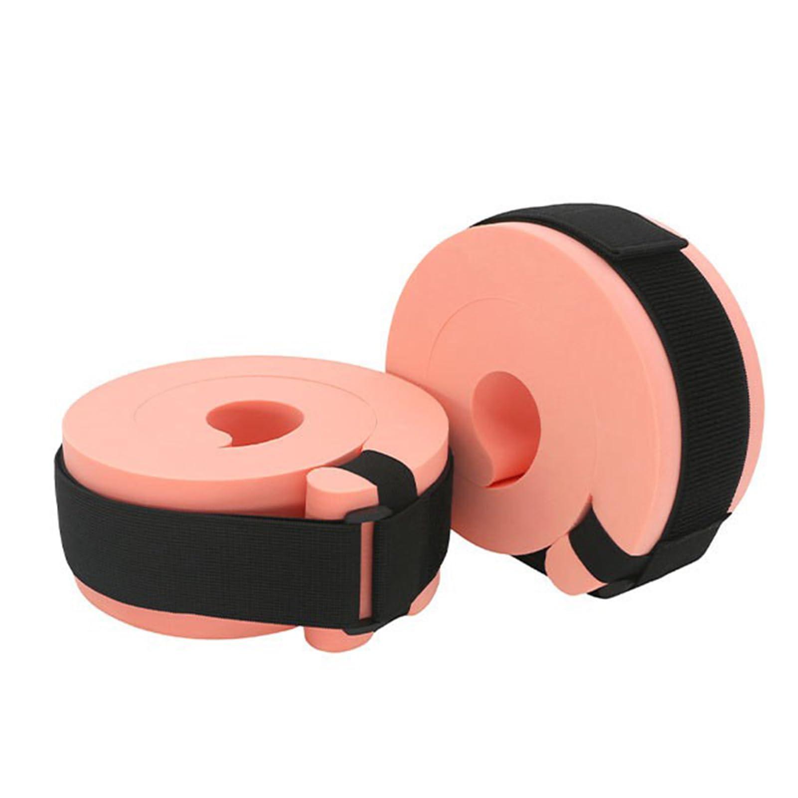 HFEHSKJ Foam Swim Aquatic Cuffs Set of 2, Water Aerobics Float Ring Swimming Ankle Bands Fitness Exercise Set, Water Ankles Arms Belts for Swimming Fitness Training(Pink)