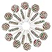 Christmas Candy Lollipops - 24 Holiday Suckers Individually Wrapped Bulk - 18g Swirl and 12g Twisty Pops
