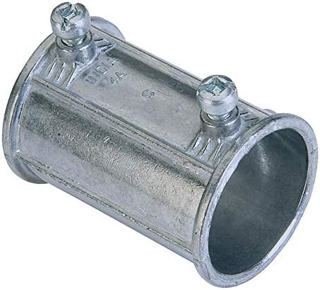 Sigma Engineered Solutions ProConnex TC-511 EMT Set Screw Coupling 1/2-Inch Conduit Fitting, 50-Pack, Gray, 50 Count