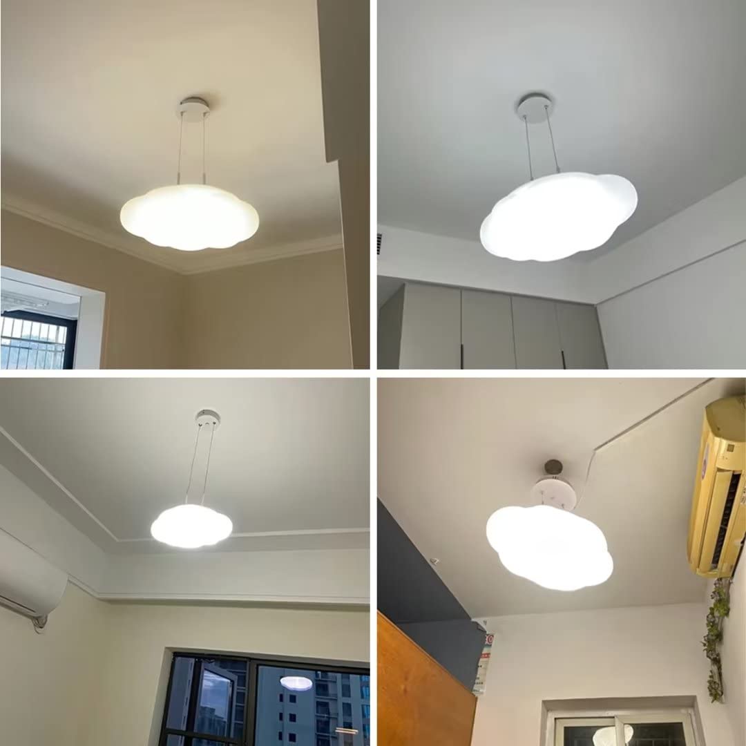 Lampada da Soffitto a LED Cloud - Lampadario per Camera da Letto, Soggiorno, Camera di Ragazzo o Ragazza - 48 W, 3 Luci, 17,8''