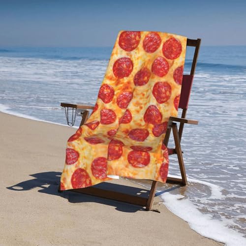 Serviette de bain microfibre pizza 3D : le cadeau original pour mariages - 6
