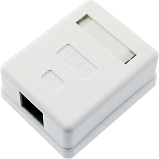 DZS ELEC Cat6 RJ45 표면 스냅온 마운트 박스 네트워크 싱글 포트 데스크탑 박스 하우스 배선 네트워크 리모델링 회의실 배선용