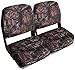 Leader Accessories A Pair of New Low Back Folding Boat Seat(2 seats) (B-Camo)