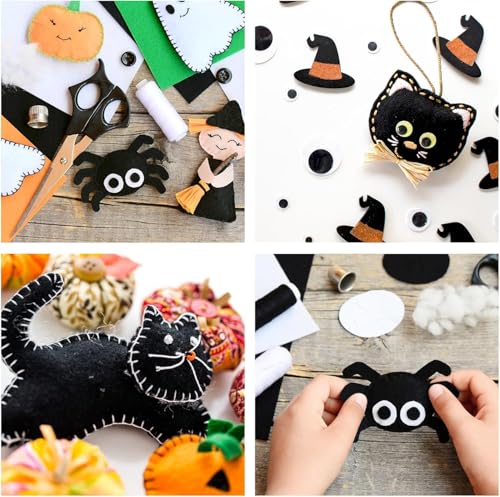 Image of Asian Hobby Crafts A4 Black Felt Fabric Sheets for Flower Making & DIY Craft Projects, Scrapbooking, Sewing Dolls, Embroidery & Patchwork, School Projects, Kids Art & Craft Supplies, Home Decorations - Set of 10 Pcs