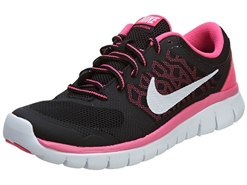 Nike Kids Flex 2015 Rn (GS) Black/White/Pink Pow Running Shoe 6.5 Kids US