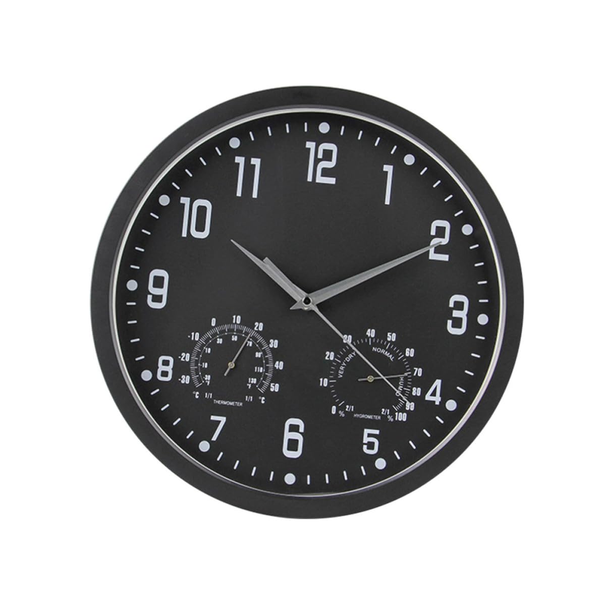 Alipis 14 Pulgadas Reloj Multifuncional de Cuarzo Silencioso de Pared