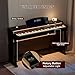 UMOMO U-732 88 Weighted Key Digital Piano with Adjustable Light, Hammer Action Electric Piano with Piano Stand, Full Size Electronic Piano Keyboard for Beginner, Adults, Glossy Black