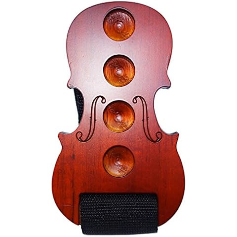 moreyes Cello Endpin Stopper Holz Anker Rest für Cello rutschfeste rot Cover