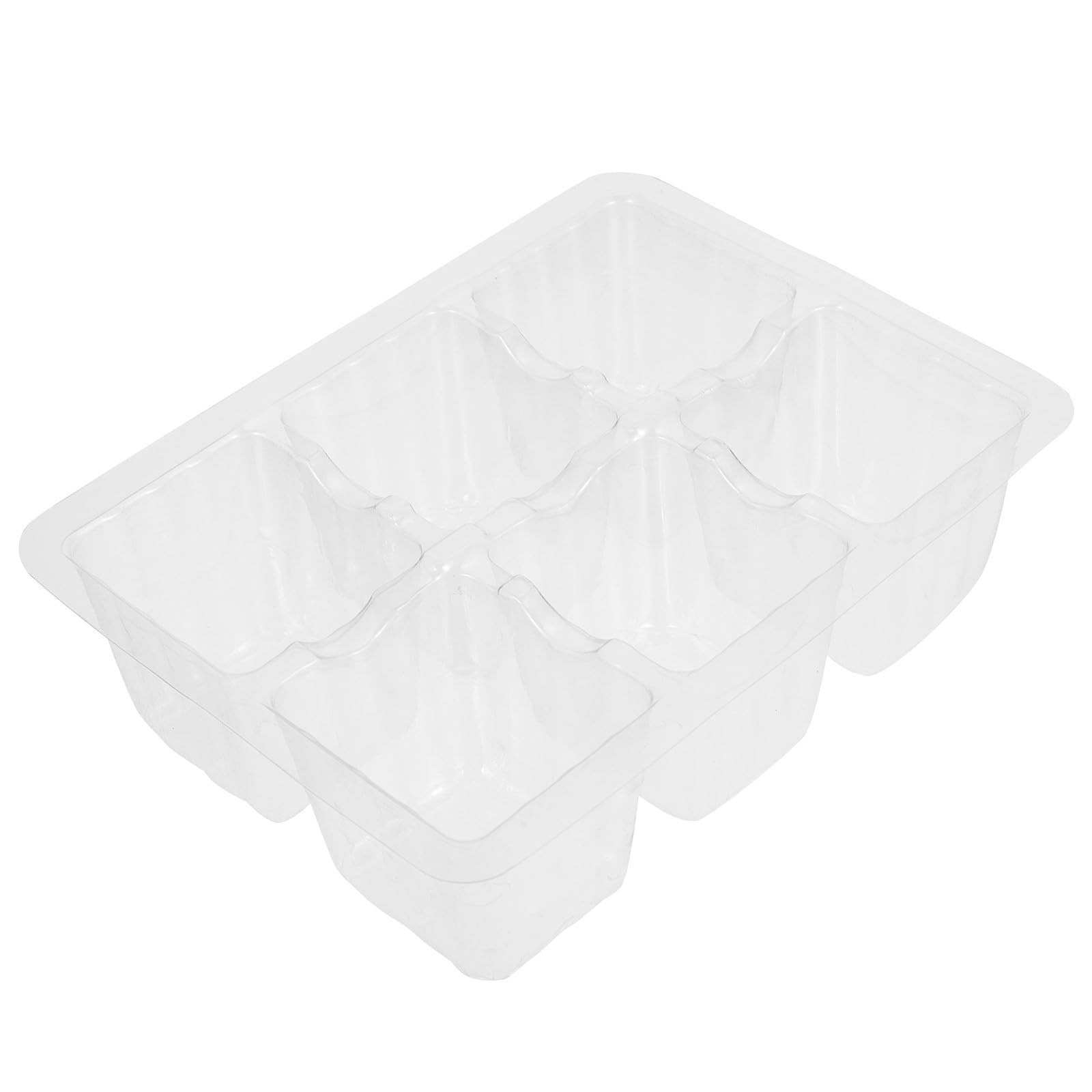 Maceta de plástico Housoutil de seis agujeros para cultivar verduras y flores en casa