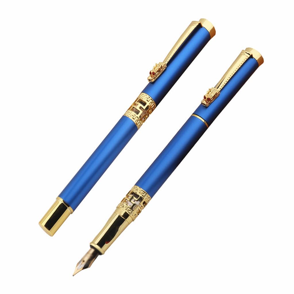 Penna stilografica con drago colorato, per ufficio, ufficio, studenti, cancelleria