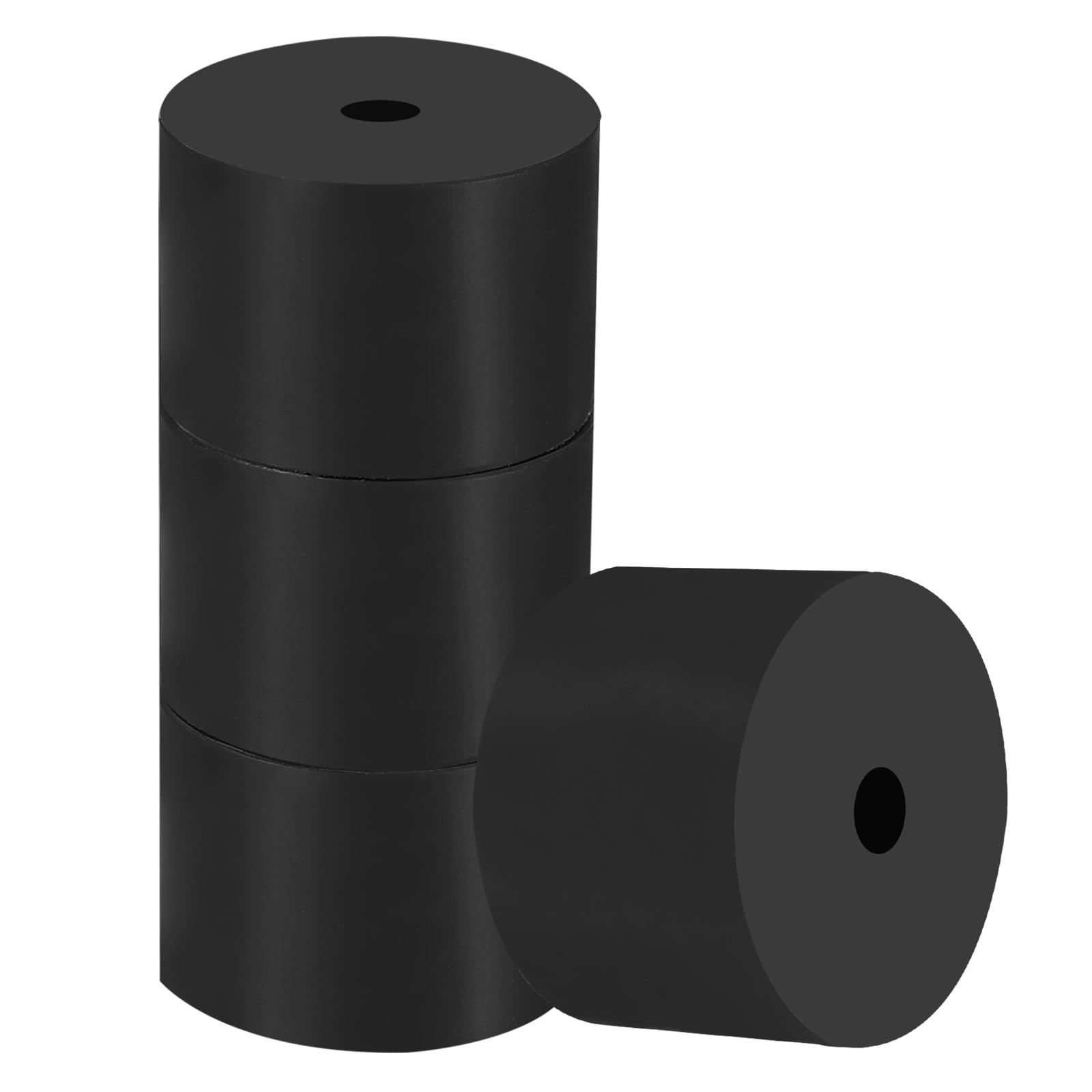 PATIKILMulti Purpose Rubber Spacer, 4 Pcs 2"OD 0.3"ID 1.6"Thick Neoprene Round Anti-Vibration Isolation Pads Isolator Rubber Bushings Spacer Washer for HVAC Bolts Car Accessories