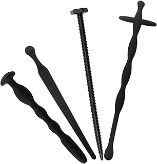 Silicone Urethral Plug Set Flexible Penis Plugs Urethra Dilators for Male Sounding Solid Urethra Plug for Stimulation Sex Toys