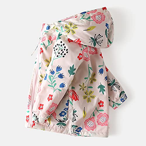 Happy Cherry Kids Boys Girls Fleece Lined Windbreaker Jacket Fashion Prints Hoodie for Fall Winter2