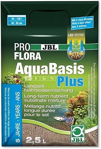 JBL AquaBasis Plus, Langzeit-Bodenmischung für Süßwasser-Aquarien, 2500 ml
