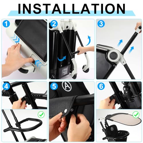 20 Inch Carry on Luggage with Seat for Kids Expandable Ride on Suitcase with Spinner Wheels and Locks for Travel (White,Sunshade Style)4