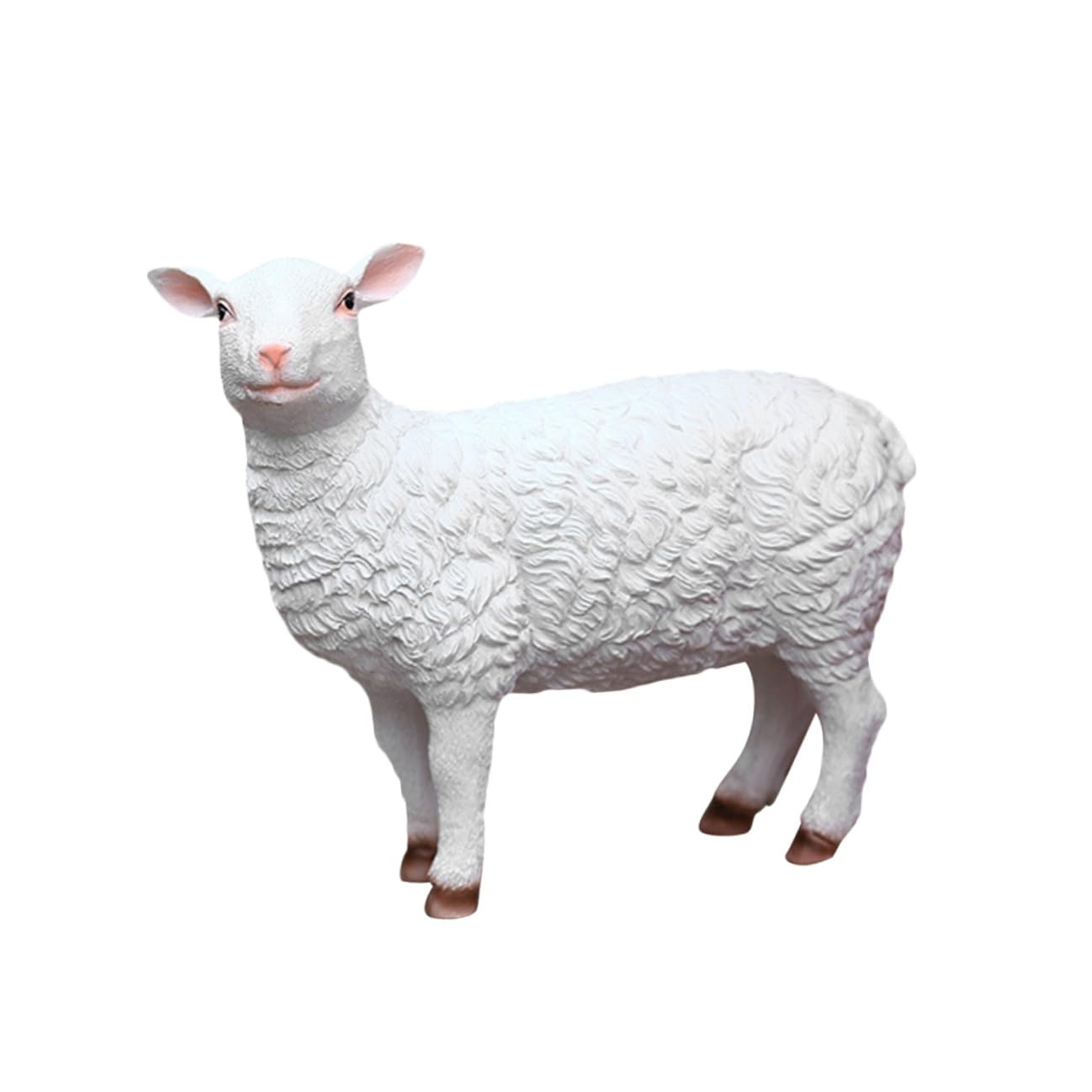 Mouton en résine réaliste HOMSFOU décoration extérieure de jardin moyenne taille