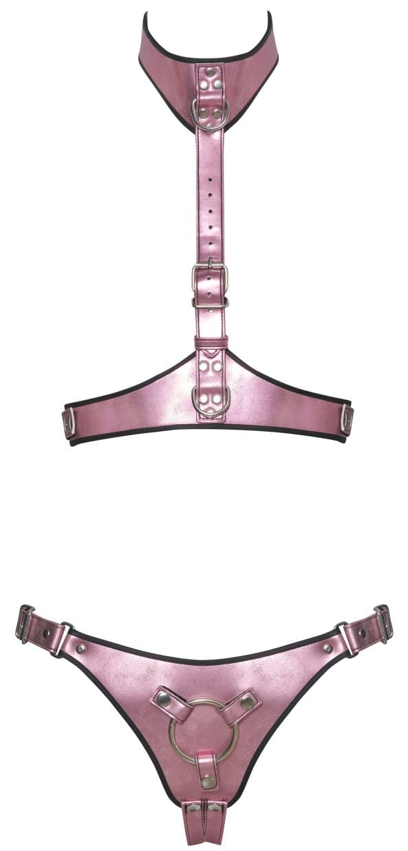 Bad Kitty Harness Set Rose S/M