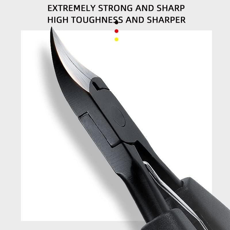 COOVS Ingrown Nail Clippers Toenail Cutter Stainless Steel Pedicure Thick Toe Nail Correction Deep Into Nail Grooves Manicure Tools