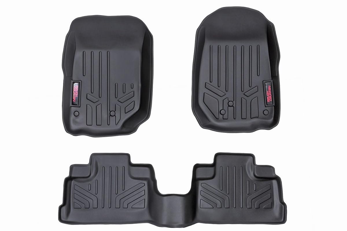 Rough Country Floor Mats for 2007-2013 Jeep Wrangler JK Unlimited - M-60712
