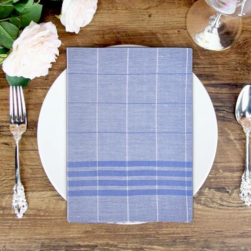 Image of [12 PCS] Handkerchiefs for Men, 16x16 Inch, 100% Soft Cotton Classic Style Handkerchief, Pocket Squares for Men with Check