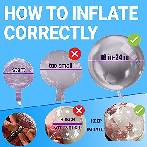 Led Balloons, 15Pcs 24Inch Clear Balloon 10Set Light Up Colorful Bobo Balloons Transparent Light Balloons, Weddings, Banquets, Outdoor And Indoor Parties, Anniversary, House Party, Birthday #TOP1