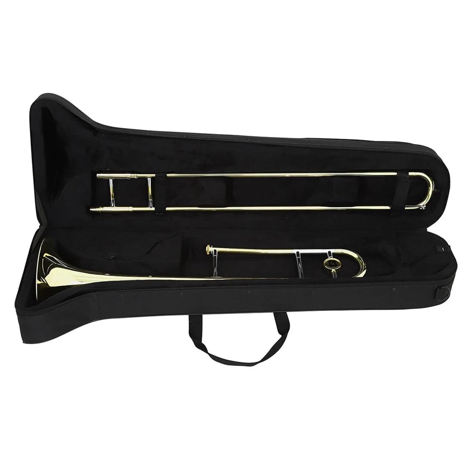 Alt-B-Posaune Messingkorpus Gold Set Inkl. Reinigungstuchbox Profiposaune