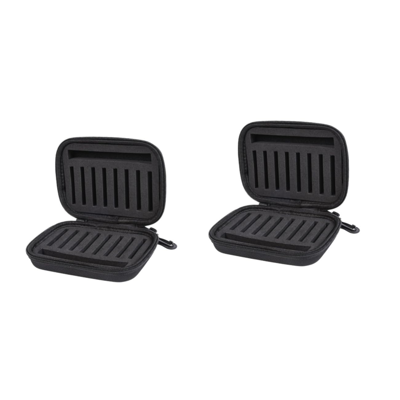 POPETPOP 2 Stücke Haken Tasche Pailletten Tasche Angeln Lockt Eva Liner Tragbare Lagerung Für Angler Schwarz