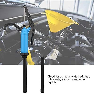 Lever Pump,Barrel Pump Heavy Duty Lever-Action Fuel Transfer Pump Kit Hand Pump 55 Gallon Drum,Blue