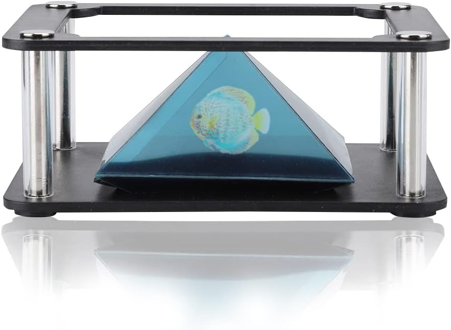 Smartphone 3D Hologram Projector, 3D Projector Stands Projector Pyramid, 360-Degree Images, for any Smartphone 3.5-6inch Mobile Smartphone Hologram(cylinder)