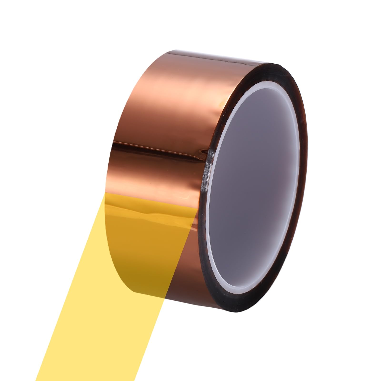 sourcing map Heat Tape, 40mm x 33m (108ft) Polyimide Heat Transfer Sublimation Tape No Residue High-Temperature Resistant Tapes for Heat Press Soldering Circuit Board, Brown