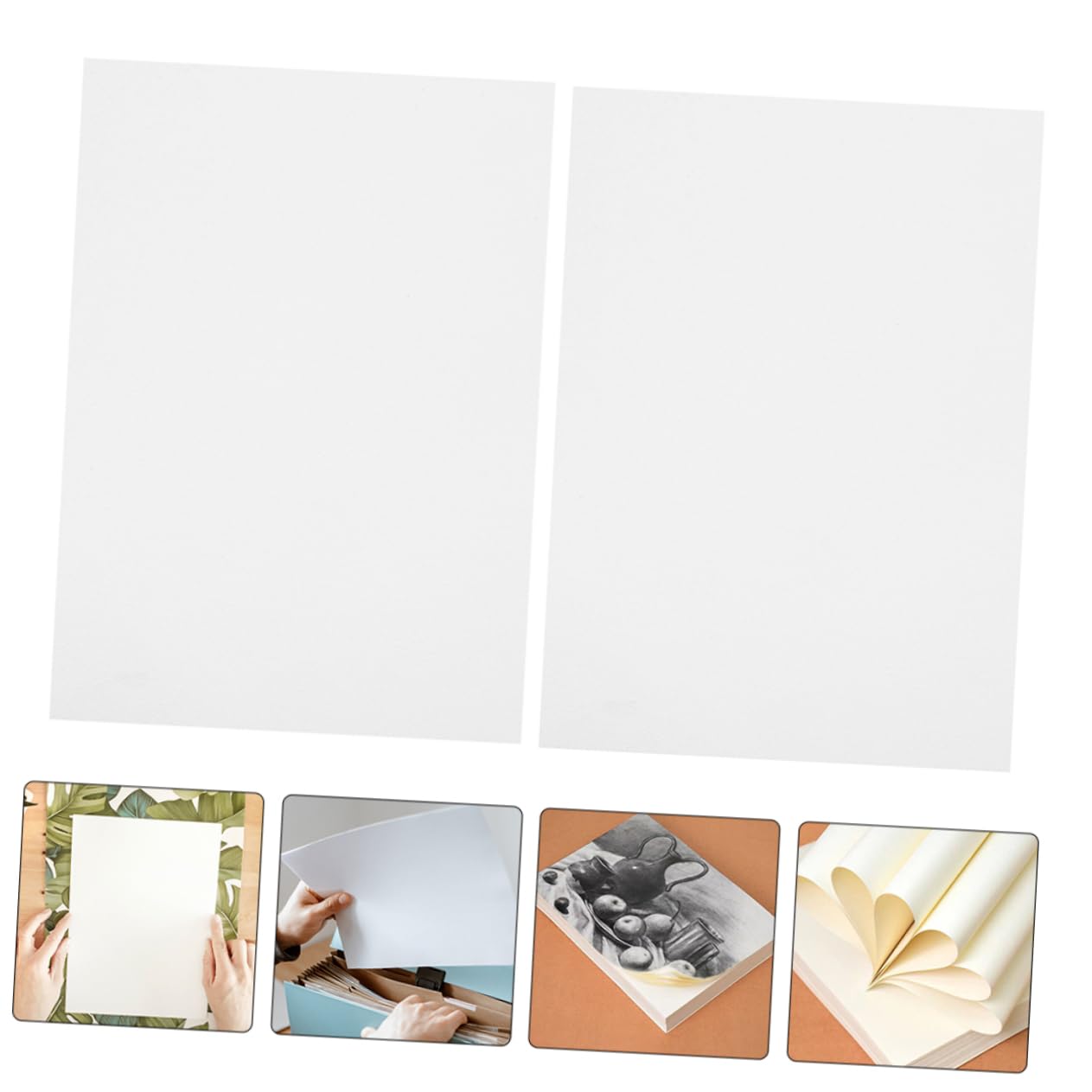 Papier à Aquarelle Épais A4 Blanc, 100 Feuilles pour Dessin | Surface Robuste, Qualité Professionnelle, Compatible Plusieurs Techniques, Format Pratique, Lot de 100 Feuilles
