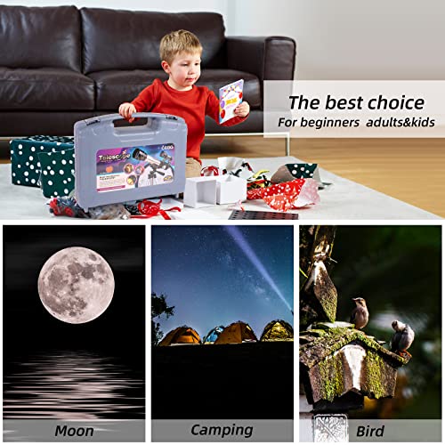 Artenjoyfine 360x50mm Refracting Telescope for Kids with Adjustable Tripod and Finder Scope,Portable Astronomical… - Image 6